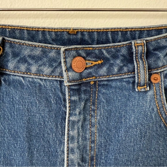 {12} DENIM BY PINK HIGH-RISE STRAIGHT JEANS - Picture 4 of 9